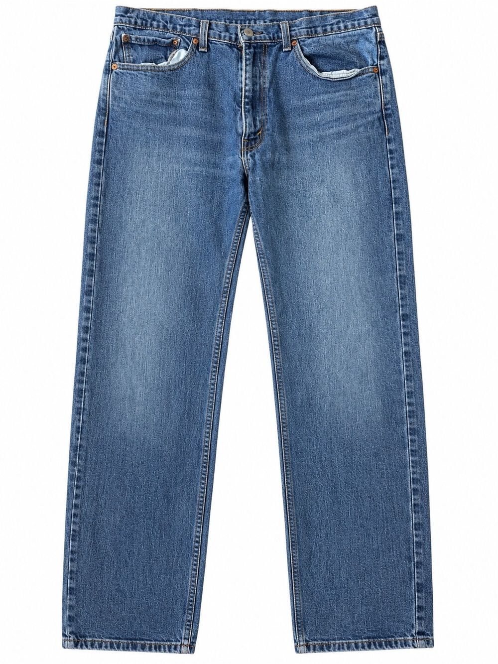Levi's 505 Regular Fit Jeans Men's 34x32 Medium Wash Straight Leg Denim Classic